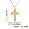 Necklace Copper Inlaid Zircon Geometric Style Diamond Jewelry