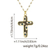 Necklace Copper Inlaid Zircon Geometric Style Diamond Jewelry