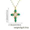 Necklace Copper Inlaid Zircon Geometric Style Diamond Jewelry