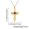 Necklace Copper Inlaid Zircon Geometric Style Diamond Jewelry
