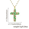 Necklace Copper Inlaid Zircon Geometric Style Diamond Jewelry