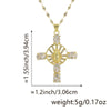 Necklace Copper Inlaid Zircon Geometric Style Diamond Jewelry