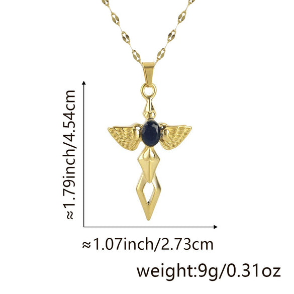 Necklace Copper Inlaid Zircon Geometric Style Diamond Jewelry