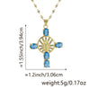 Necklace Copper Inlaid Zircon Geometric Style Diamond Jewelry