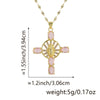 Necklace Copper Inlaid Zircon Geometric Style Diamond Jewelry