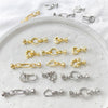 Necklace Copper 14K Gold Plated Irregular Pearl Buckle Line Pattern