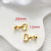Necklace Copper 14K Gold Plated Irregular Pearl Buckle Line Pattern