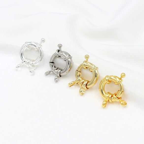 Necklace Copper 18K Goldfilled Colorprotected Electroplated Direction Plate Sailor Spring Wheel Buckle