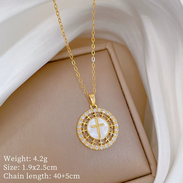 Necklace Copper Microinlaid Animal Zodiac Cartoon Minimalist Stainless Steel For Women
