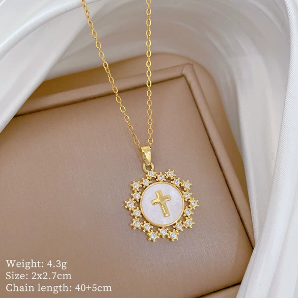 Necklace Copper Microinlaid Animal Zodiac Cartoon Minimalist Stainless Steel For Women