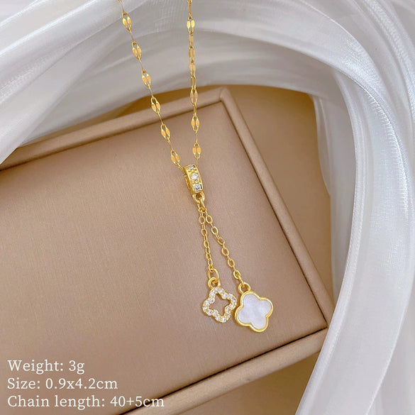 Necklace Copper Microinlaid Animal Zodiac Cartoon Minimalist Stainless Steel For Women