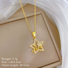 Necklace Copper Microinlaid Animal Zodiac Cartoon Minimalist Stainless Steel For Women