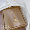 Necklace Copper Microinlaid Animal Zodiac Cartoon Minimalist Stainless Steel For Women