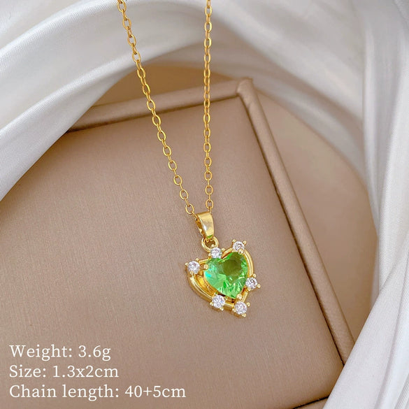 Necklace Copper Microinlaid Animal Zodiac Cartoon Minimalist Stainless Steel For Women