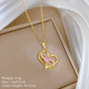 Necklace Copper Microinlaid Animal Zodiac Cartoon Minimalist Stainless Steel For Women