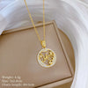 Necklace Copper Microinlaid Animal Zodiac Cartoon Minimalist Stainless Steel For Women