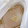 Necklace Copper Microinlaid Animal Zodiac Cartoon Minimalist Stainless Steel For Women