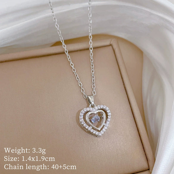 Necklace Copper Microinlaid Cross Stainless Steel Animal Zodiac Cartoon Minimalist Style Unisex