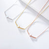 Necklace Copper Microinlaid Zircon Opal Geometric Style For Women