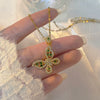 Necklace Copper Mixed Gem Inlay Constellation Doll Crown Heart Fruit Flowers Bow Insects Cartoon Characters Leaves Wave Rhombus Ushape Star Electroplated For Women