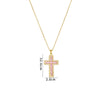 Necklace Copper Mixed Gem Inlay Geometric Cross Electroplating