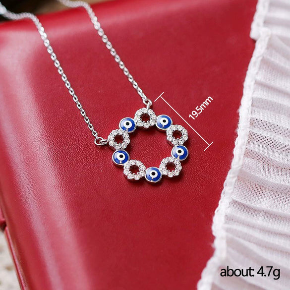 Necklace Copper Mixed Gem Inlay Geometric Style For Ladies