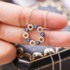 Necklace Copper Mixed Gem Inlay Geometric Style For Ladies