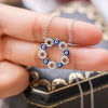 Necklace Copper Mixed Gem Inlay Geometric Style For Ladies