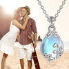 Necklace Copper Mixed Gem Inlay Retro Pattern Vine Flowers Drop Shape Design For Women