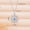 Necklace Copper Mixed Gemstone Inlay Heart Shape Electroplating Light Luxury Style For Women