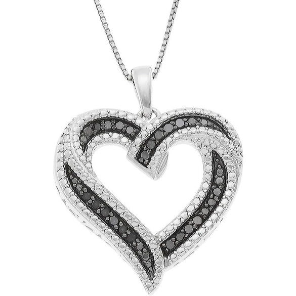 Necklace Copper Mixed Gemstone Inlay Heart Shape Zircon Design For Women