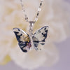 Necklace Copper Mixed Gemstone Setting Electroplating Animal Insect Butterfly Jewelry For Women