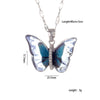 Necklace Copper Mixed Gemstone Setting Electroplating Animal Insect Butterfly Jewelry For Women