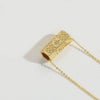 Necklace Copper Mixed Gemstone Setting Geometric Electroplating Simple Style For Women