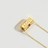 Necklace Copper Mixed Gemstone Setting Geometric Electroplating Simple Style For Women