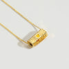 Necklace Copper Mixed Gemstone Setting Geometric Electroplating Simple Style For Women