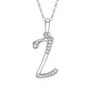 Necklace Copper Mixed Gemstone Setting Geometric Letters Style Zirconia