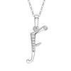 Necklace Copper Mixed Gemstone Setting Geometric Letters Style Zirconia