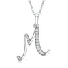 Necklace Copper Mixed Gemstone Setting Geometric Letters Style Zirconia