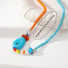 Necklace Copper Natural Baroque Pearl Animal Zodiac Electroplating Multipendant Minimalist Style