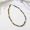 Necklace Copper Natural Stone Geometric Doublelayer Stacked Handmade
