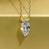 Necklace Copper O Chain Geometric Style Horse Eye Mixed Gemstone Inlay Zirconia
