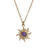 Necklace Copper Opal Micro Inlaid Zircon Geometric Star Pendant Retro Literature And Art Style For Women