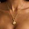 Necklace Copper Pearl Ocean Retro Geometric Style Gold Plated Mixed Gem Inlay Ochain