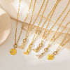 Necklace Copper Pendant Fivepointed Star Cowboy Hat Boots Zircon Gold Electroplating