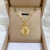 Necklace Copper Pendant Stainless Steel Chain Heart Crown Geometric Light Luxury Elegant Gorgeous Unisex