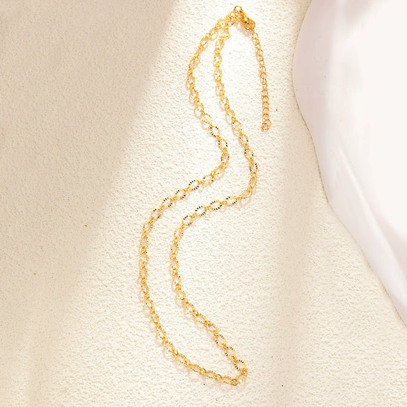 Necklace Copper Plated Artificial Crystal Heart Shape Geometric Sweet Style Electroplating For Women