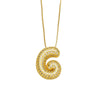 Necklace Copper Plated 18K Gold With Letter Pattern Box Chain Minimalist Style