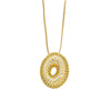 Necklace Copper Plated 18K Gold With Letter Pattern Box Chain Minimalist Style
