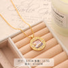 Necklace Copper Plated With Real Gold Freshwater Pearls Geometric Flower Leaf Pattern Electroplating Light Luxury Niche Clavicle Chain For Women French Retro Style